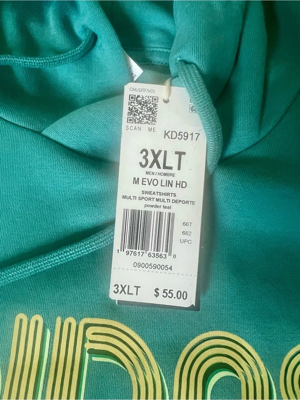 Adidas Men's Fleece Active Hoodie-Size‎ 3XL Tall